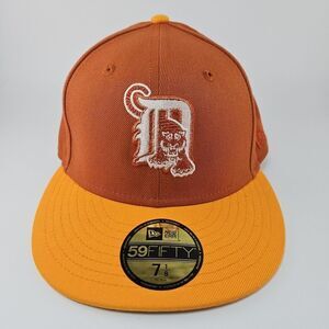 New Era‎ 59Fifty Detroit Tigers Cooperstown Collection Rust Gold Size 7 1/8 New